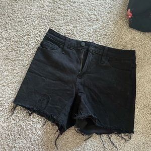 Black Jean Shorts